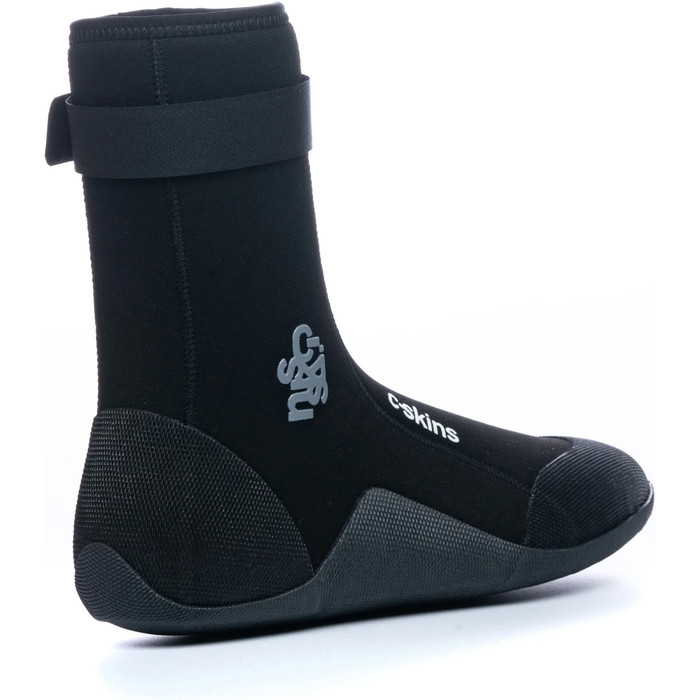 2024 C-Skins Legend 6mm Polypro Round Toe Neoprene Wetsuits Boots C-BOLEPP - Black / Charcoal